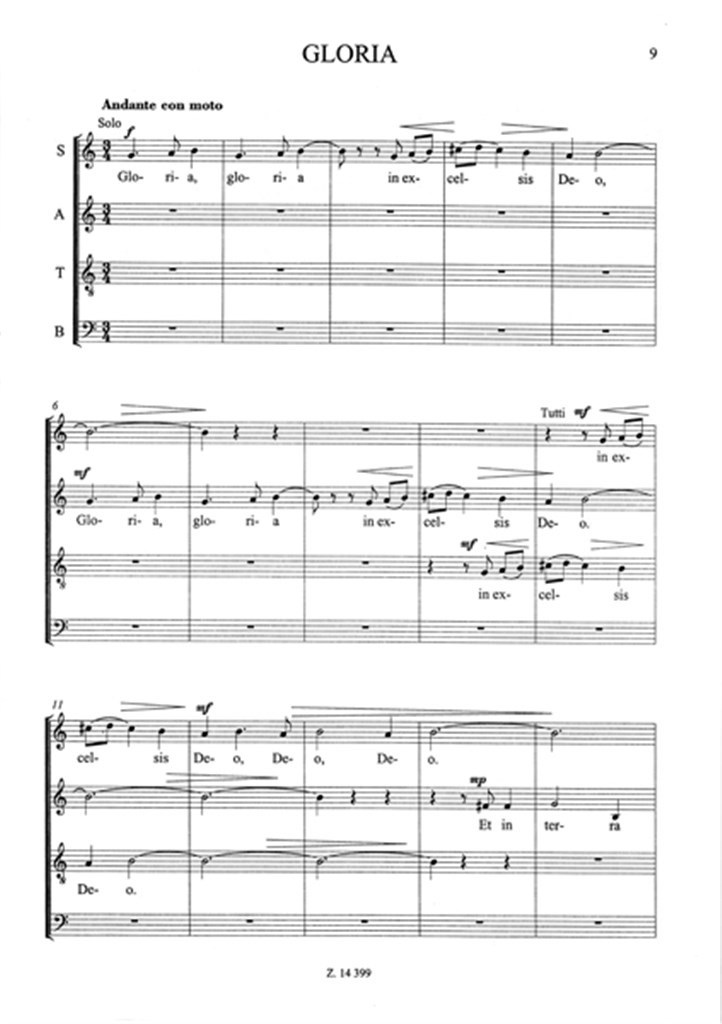 Missa tertia für gemischten Chor